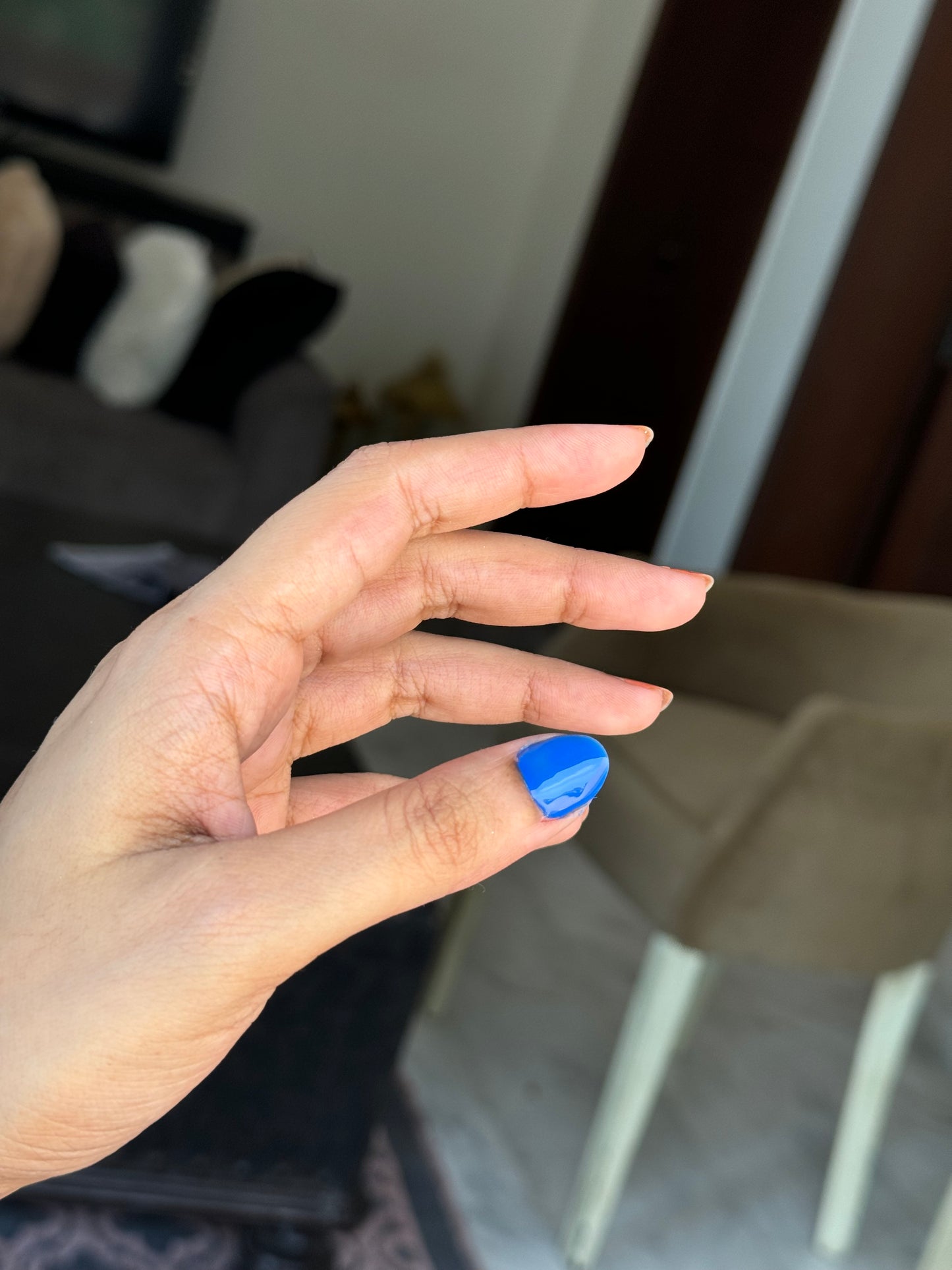 BLUE KOREAN NAIL COLOR