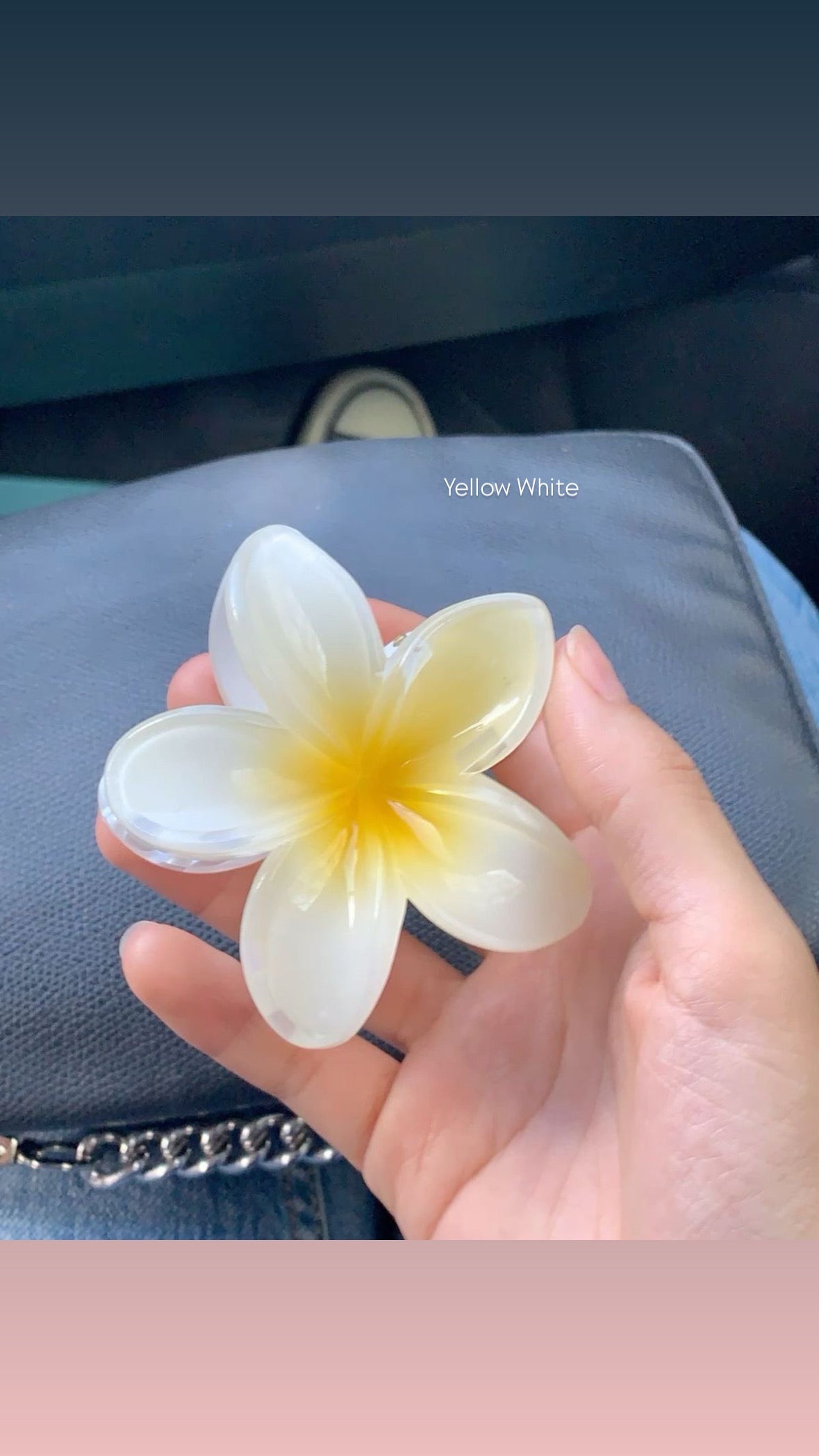 (A) LARGE FLOWER HAIR CLIP