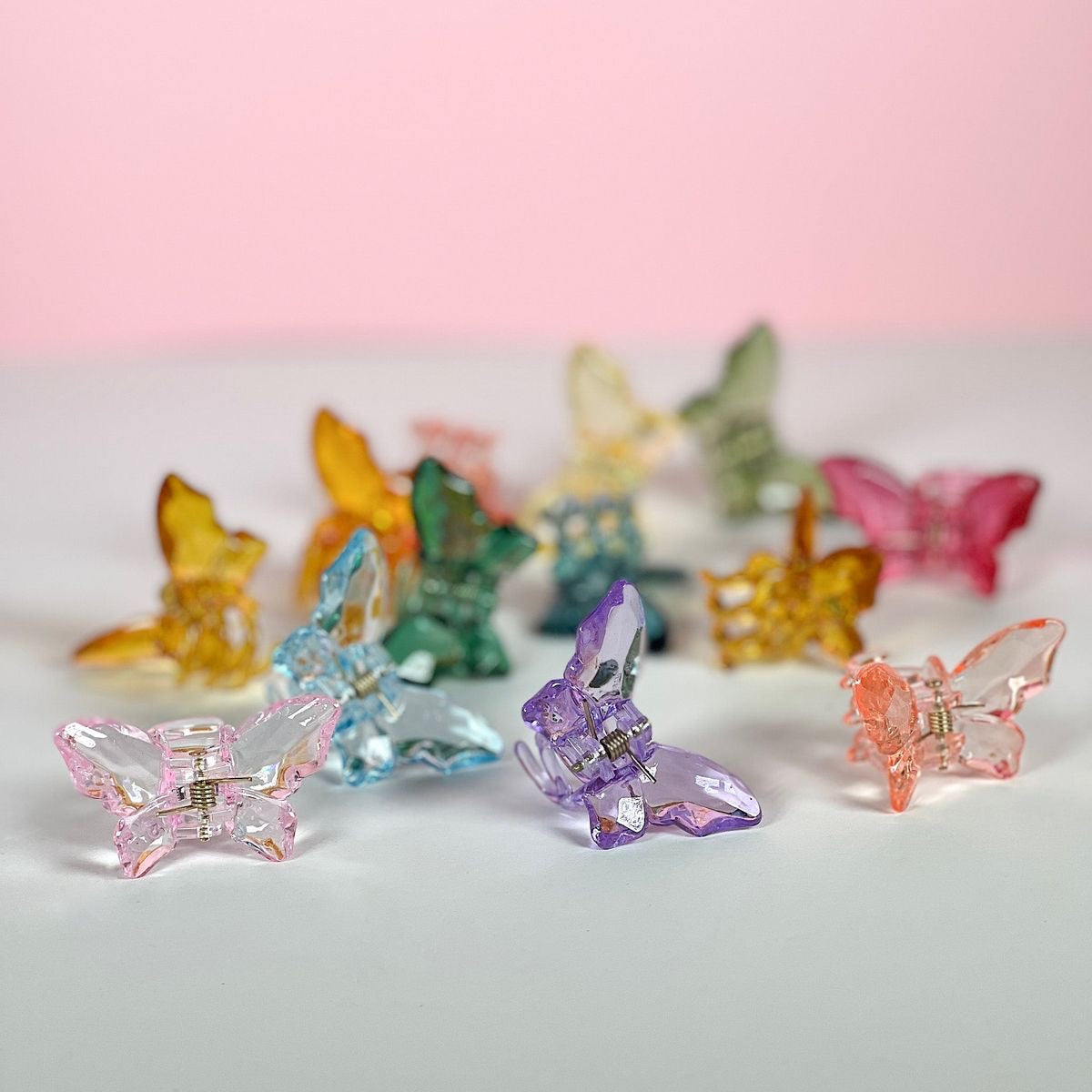 MINI GLITTER CRYSTAL BUTTERFLY CLIP