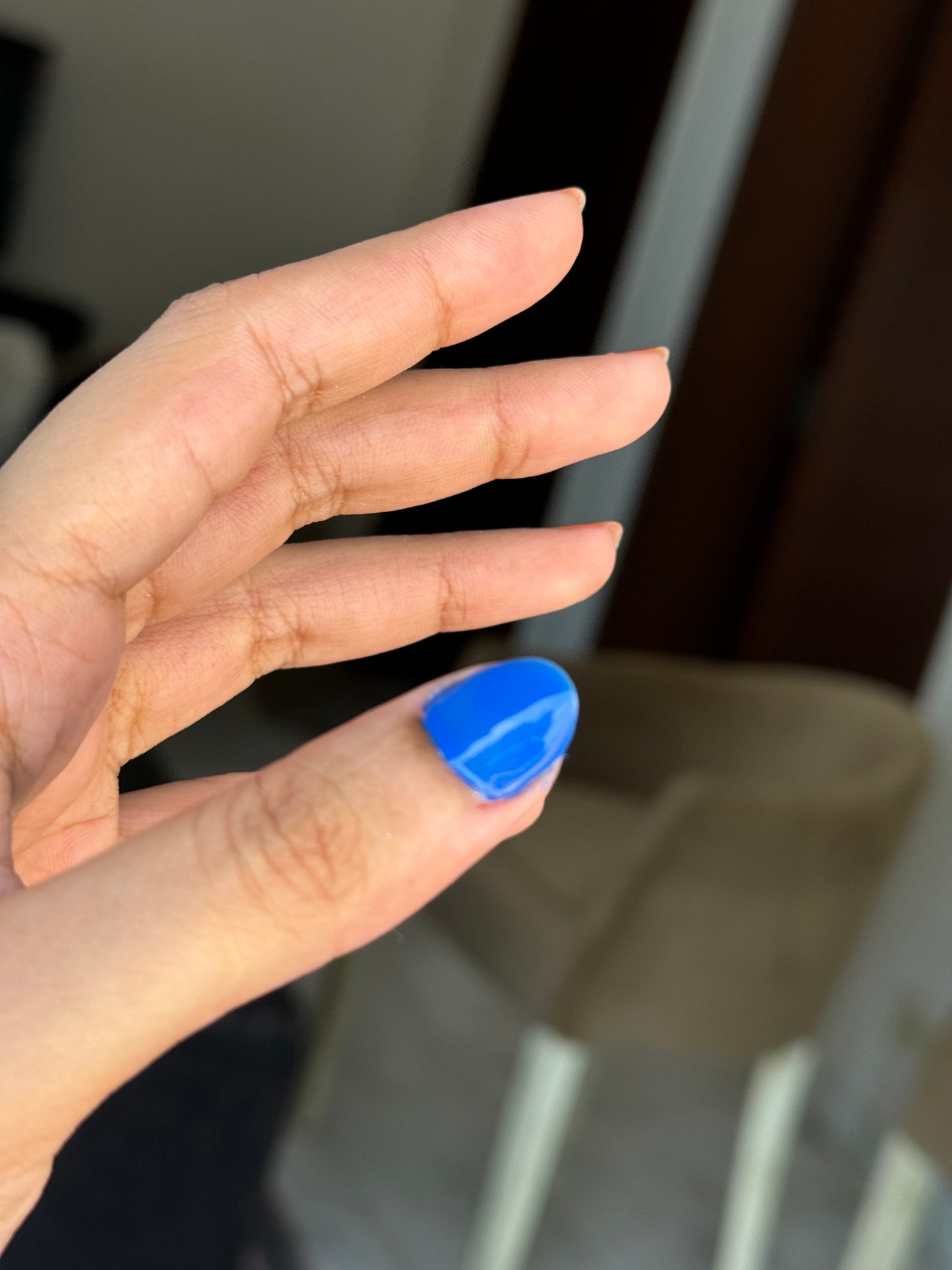 BLUE KOREAN NAIL COLOR