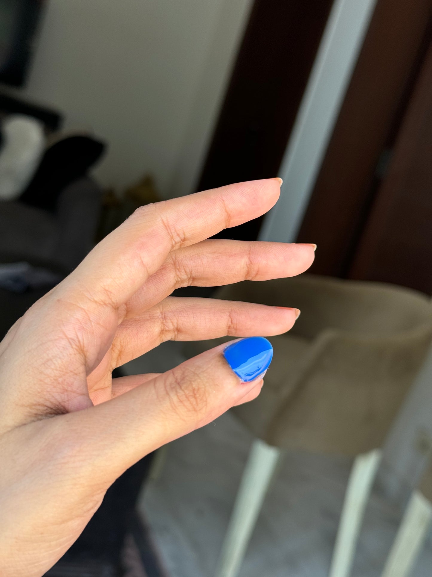 BLUE KOREAN NAIL COLOR