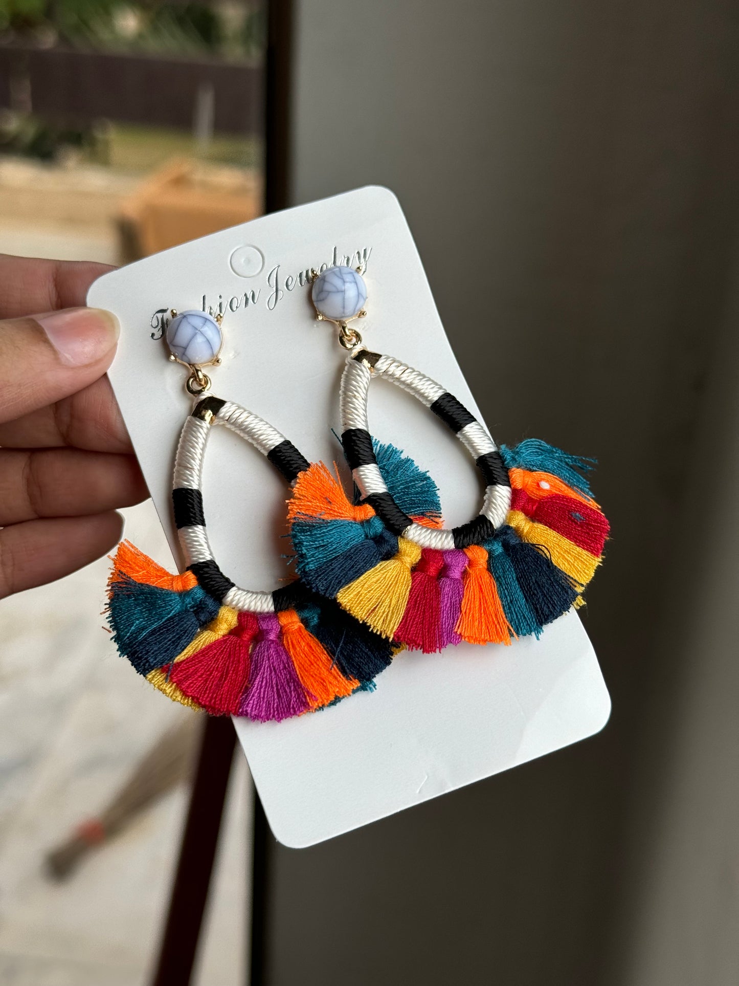 G5 MULTI COLORED TASSEL EARRINGS