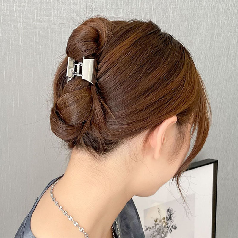 042 SMALL METAL SILVER CLAW CLIP
