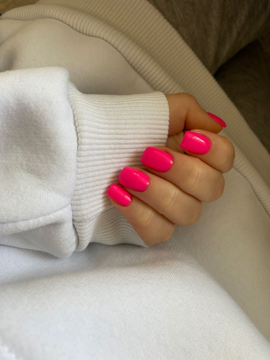 A6 HOT PINK PEACH NAIL COLOR