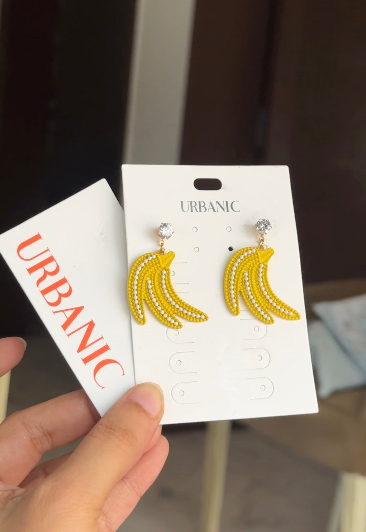 E292 BANANA EARRINGS BY URBANIC