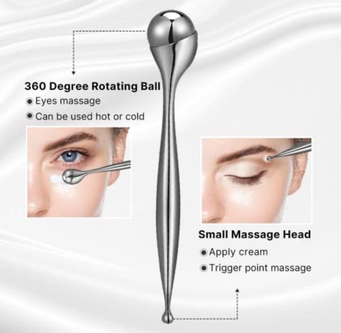 SILVER OLAY EYE ROLLER