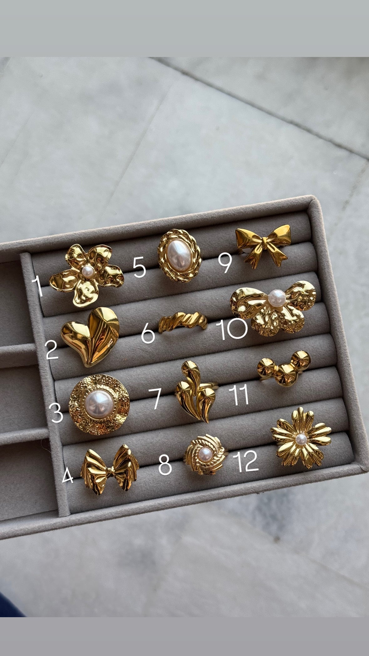 D28 GOLDEN STAINLESS STEEL RINGS
