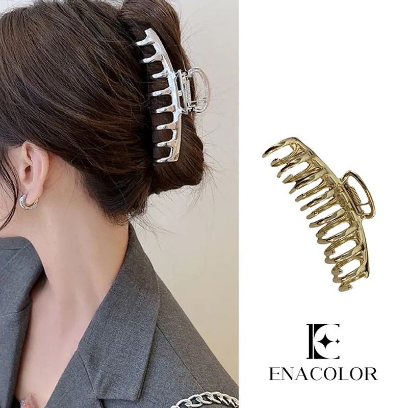 B102 GOLDEN METAL HAIR CLAW