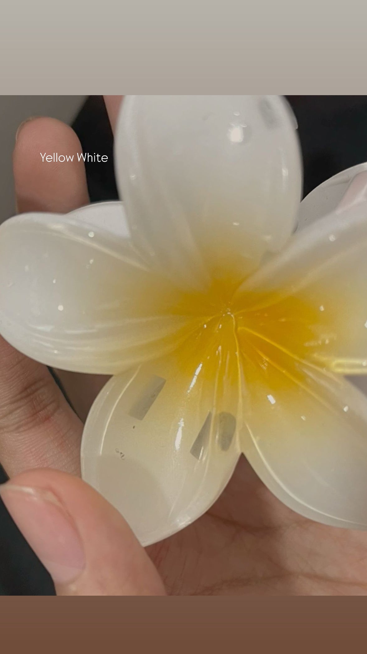 (A) LARGE FLOWER HAIR CLIP