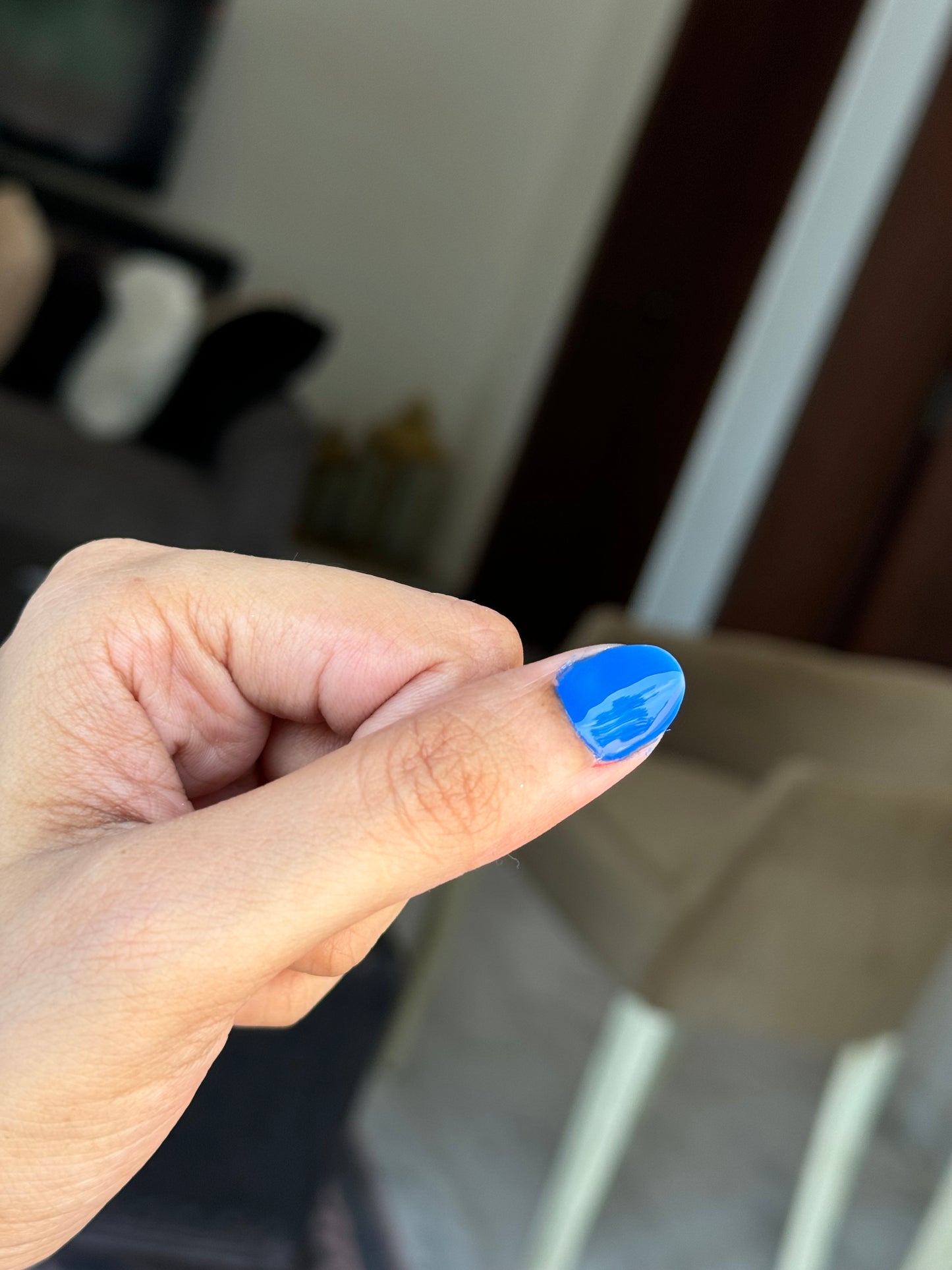 BLUE KOREAN NAIL COLOR
