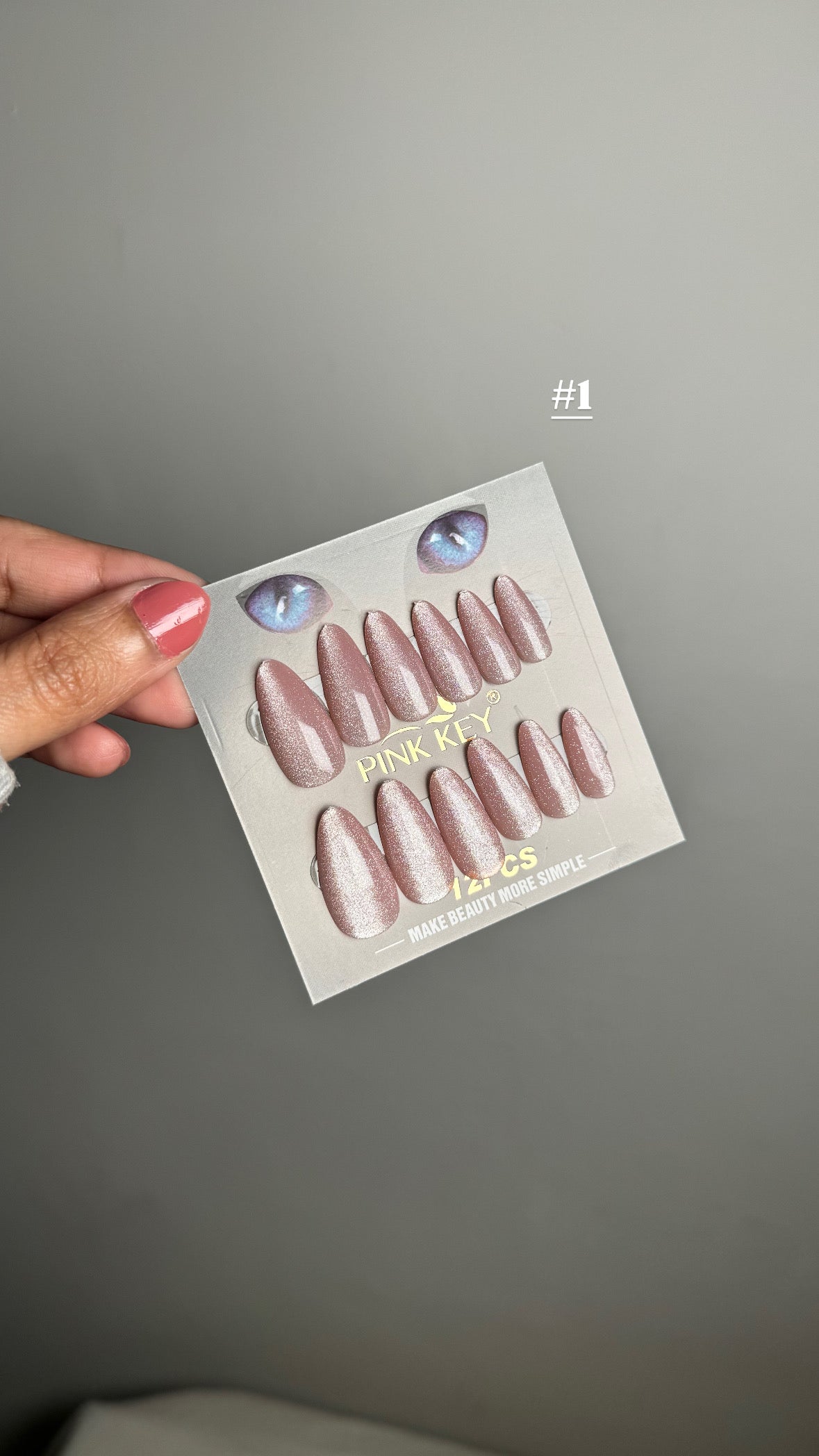 OVAL GLITTER MIRROR NAILS SET