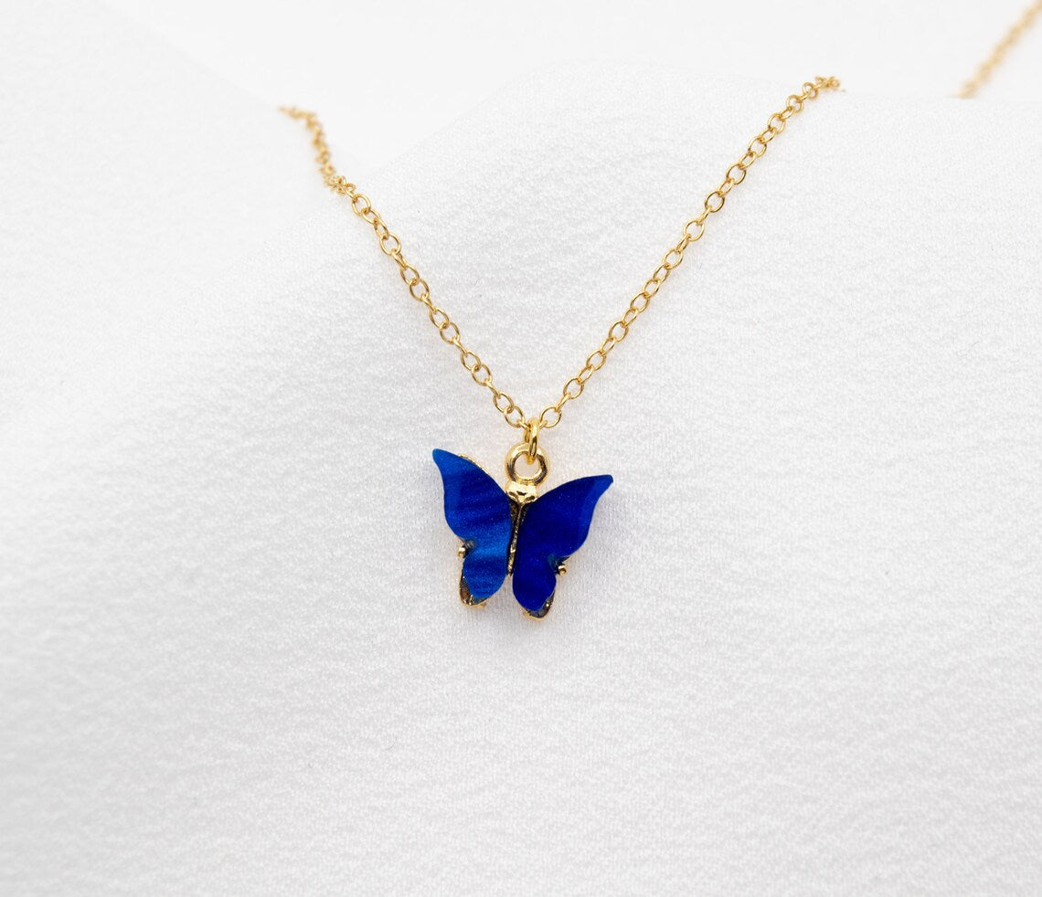 BLUE BUTTERFLY NECKLACE 🦋