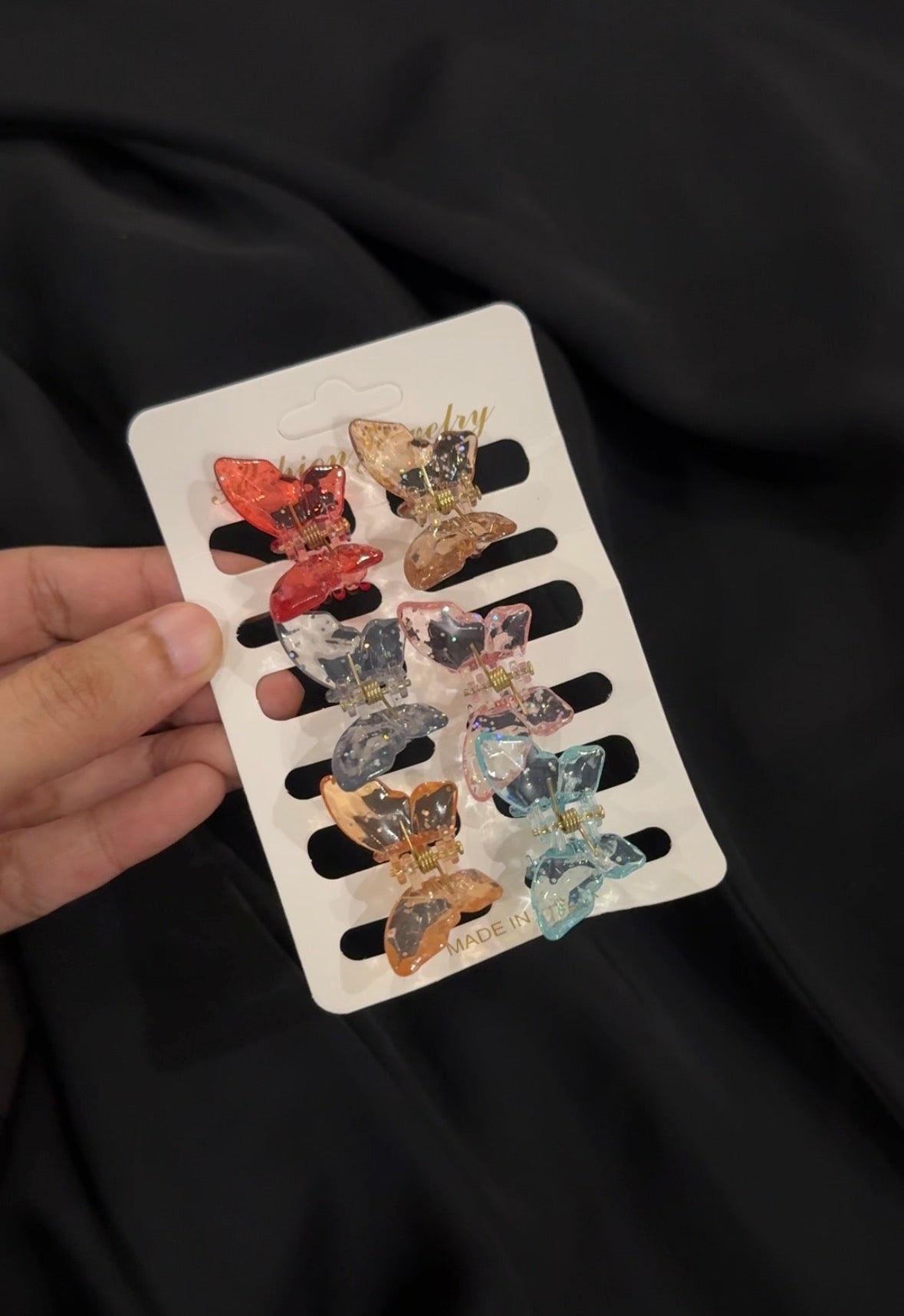 E118 BUTTERFLY HAIR CLIP SET