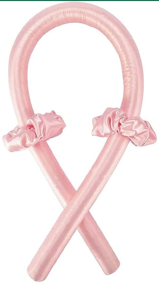 PINK SILK HEATLESS CURLER