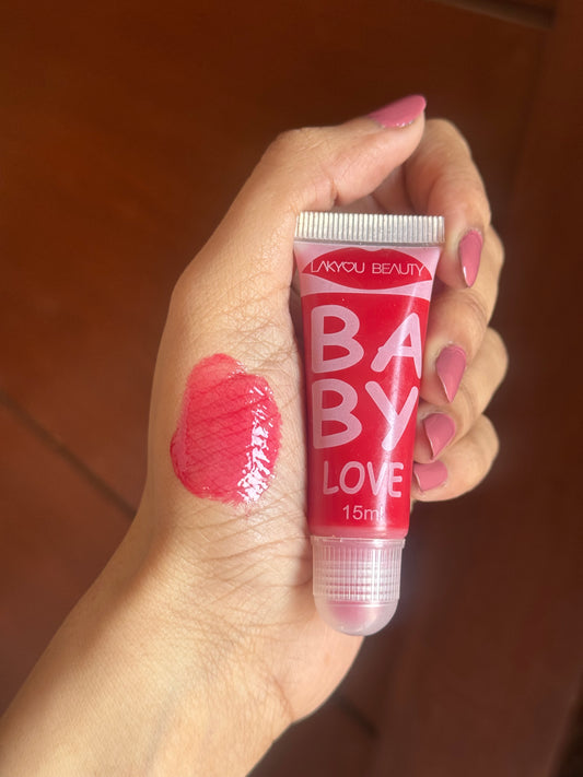 BABY GLOSS IN PINKISH RED COLOR
