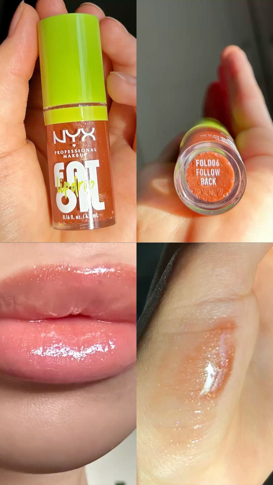NYX LIP OIL FOLLOW BACK