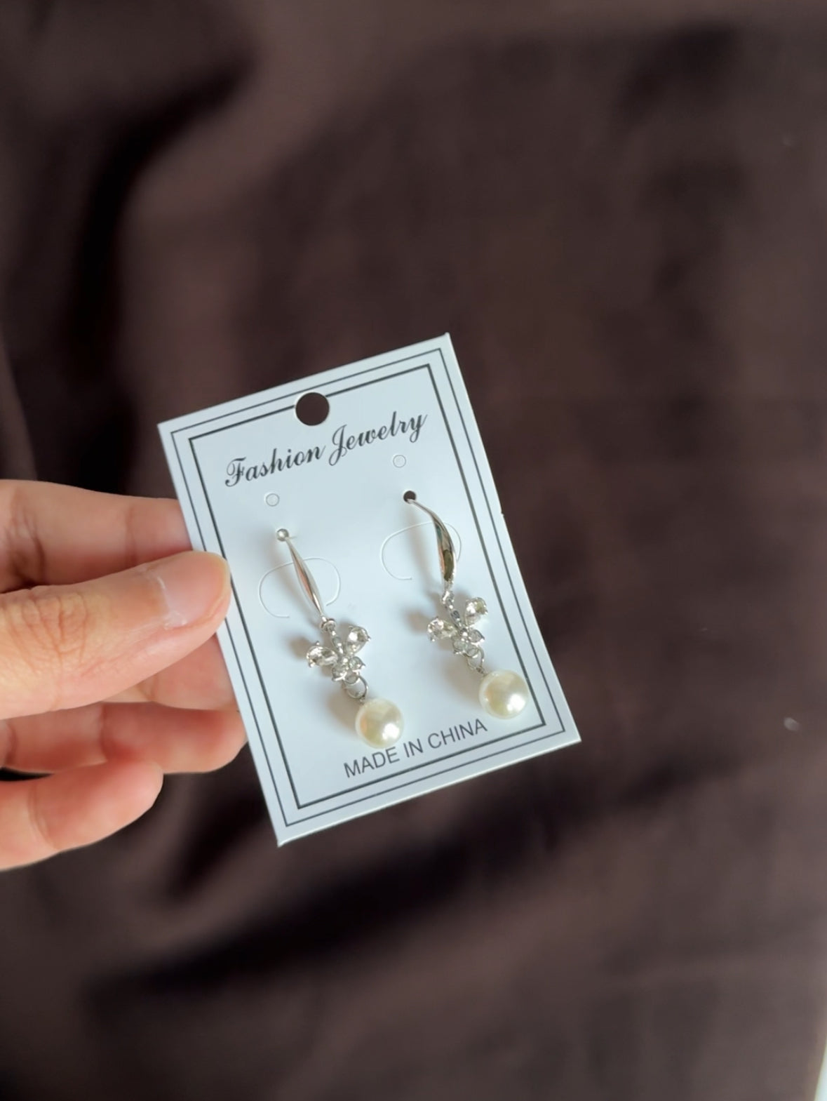C349 ZIRCON SILVER EARRINGS