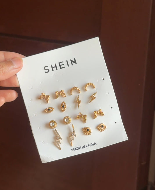 C164 SHEIN EAR STUDS SET