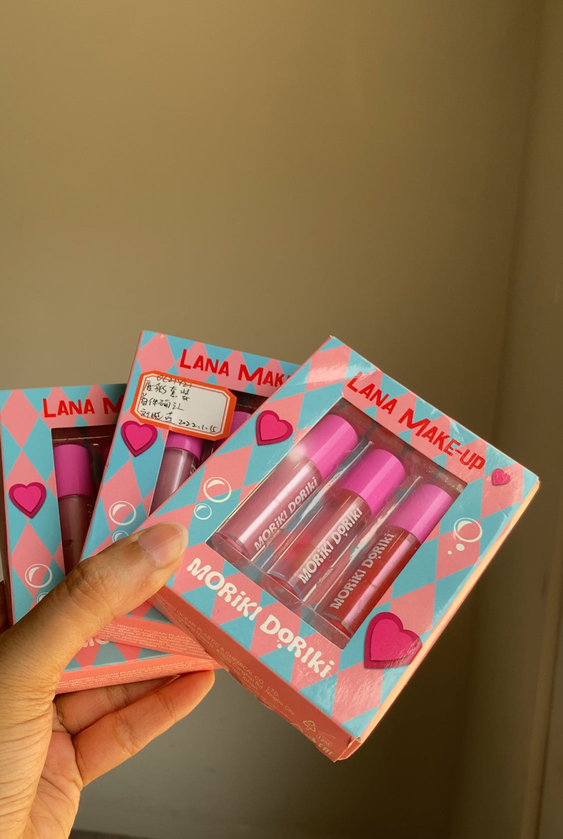 (D) MORIKI DORIKI LANA MINI MAKEUP LIP GLOSS SET