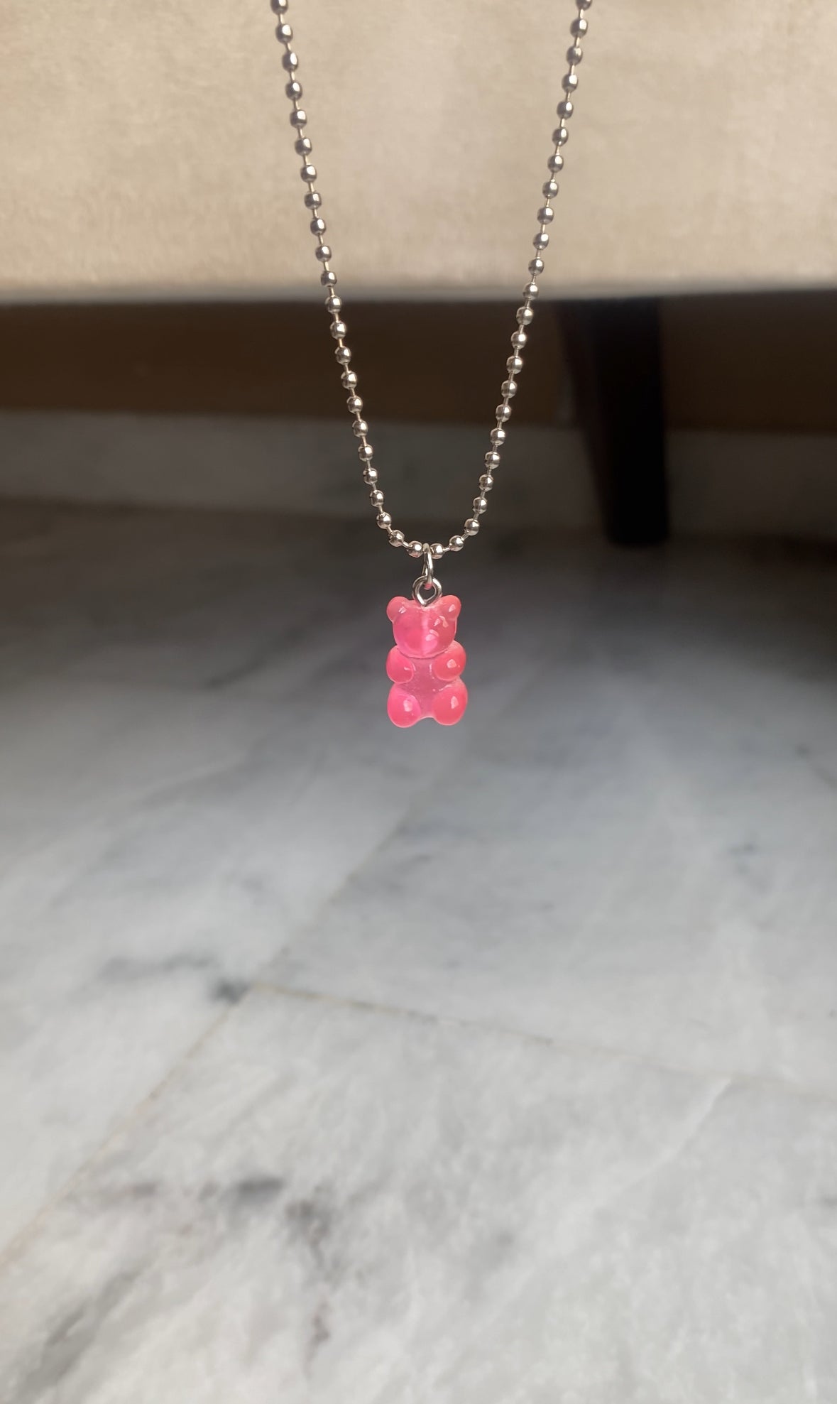 F91 PINK SHEIN BEAR PENDANT