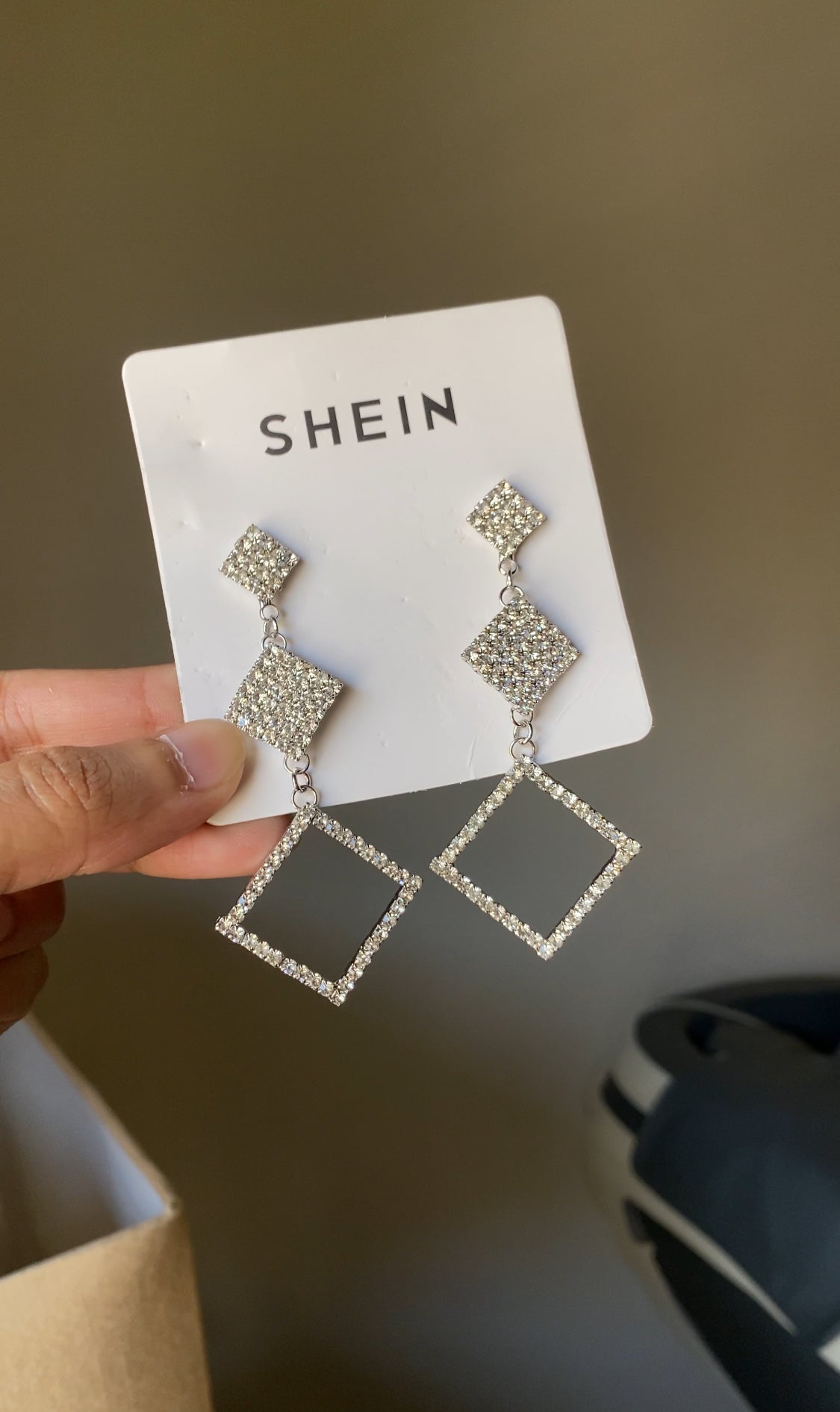 D SHEIN SILVER EARRINGS