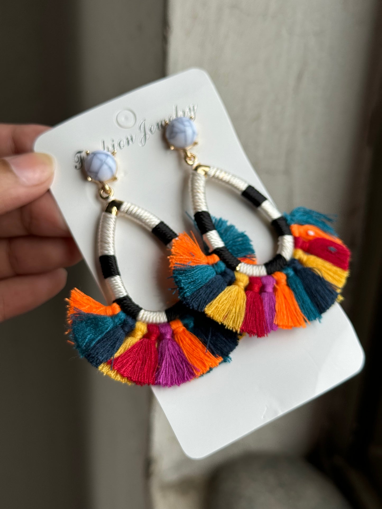 G5 MULTI COLORED TASSEL EARRINGS