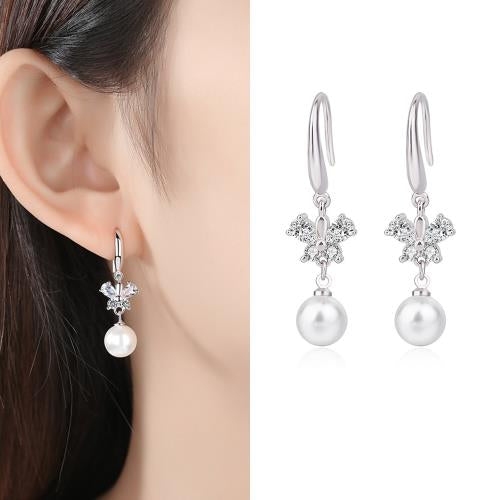 C349 ZIRCON SILVER EARRINGS