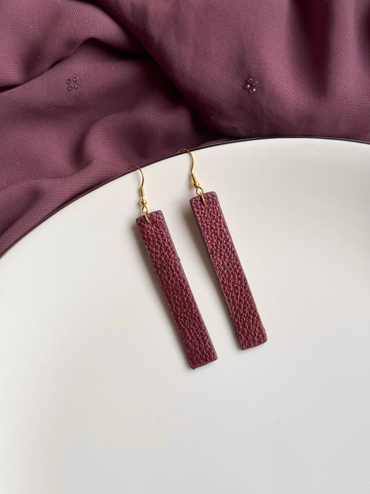 J4 LEATHER EARRINGS
