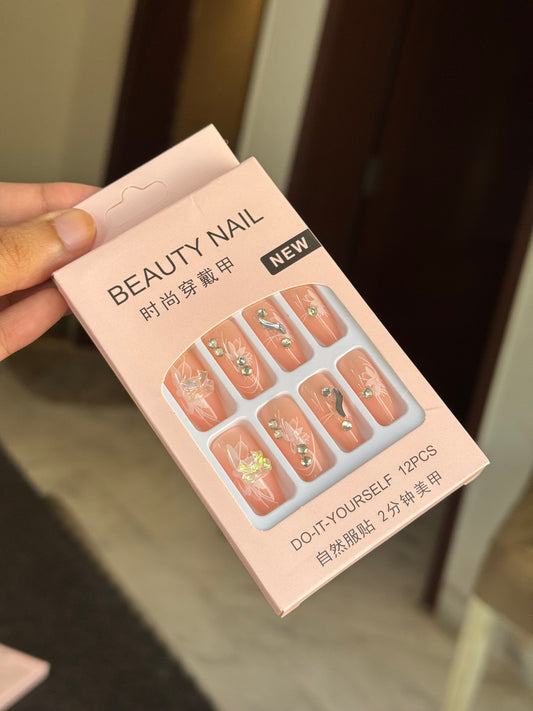 B27 NAIL SET WITH STICKER PACK (12 NAILS)