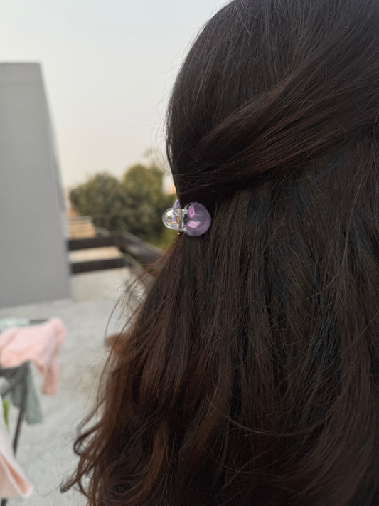 (A) CRYSTAL HEART CLIP