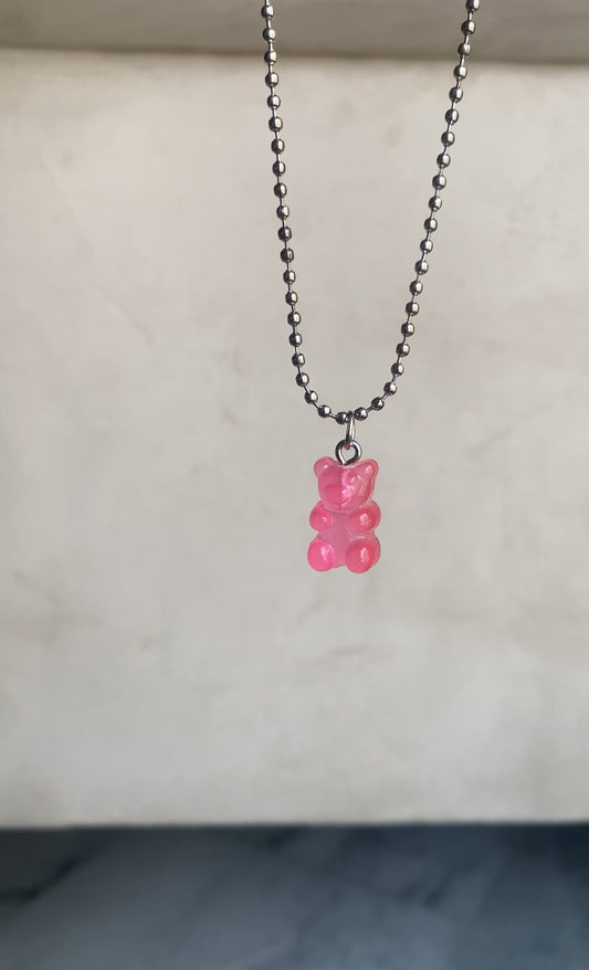 F91 PINK SHEIN BEAR PENDANT