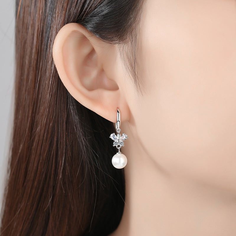 C349 ZIRCON SILVER EARRINGS