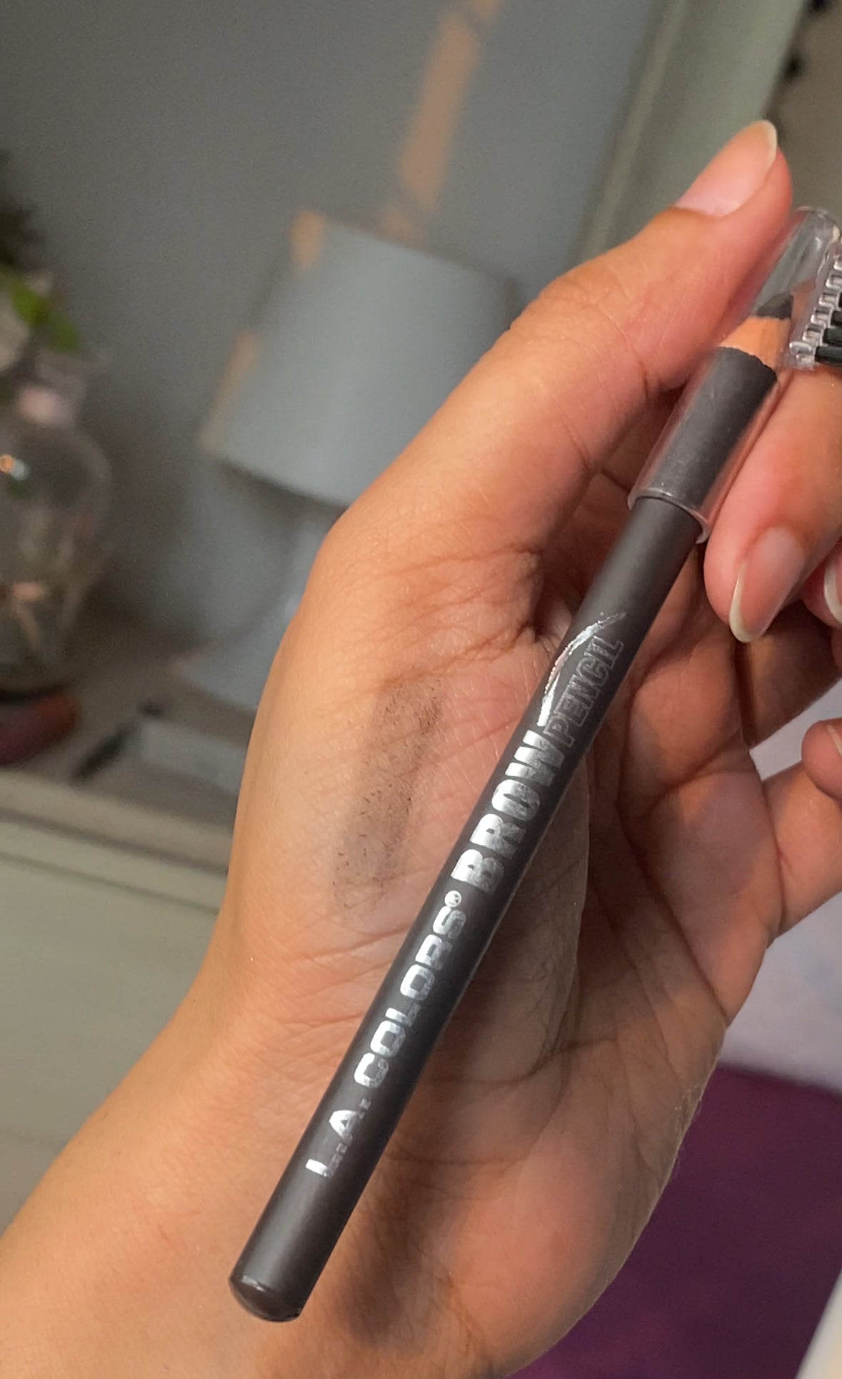 LA COLORS GREY BLACK BROW PENCIL