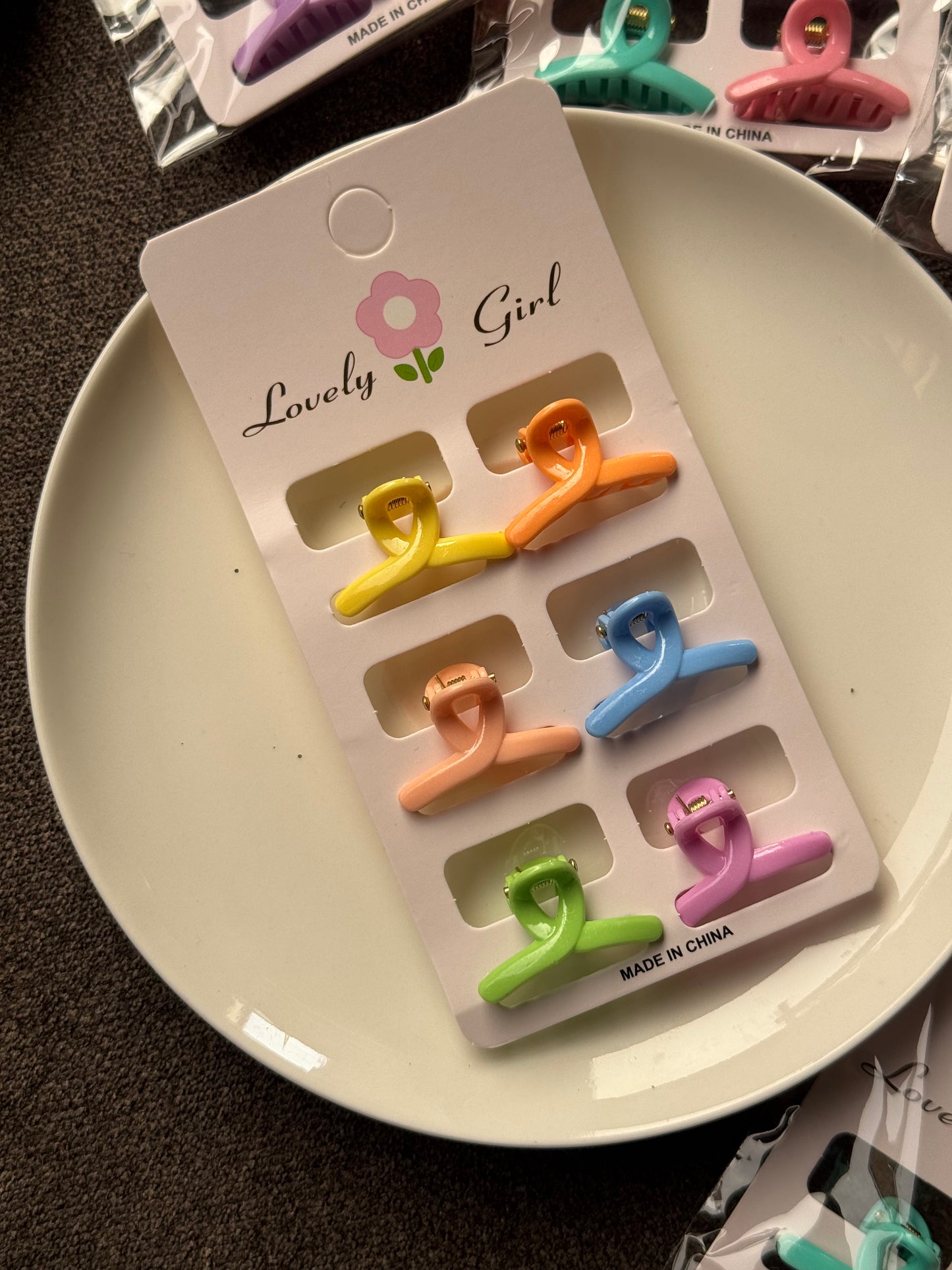 B116 TWISTED MINI HAIR CLAW SET