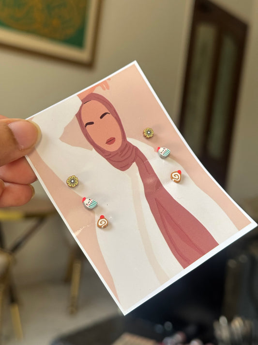 E77 EAR STUDS SET