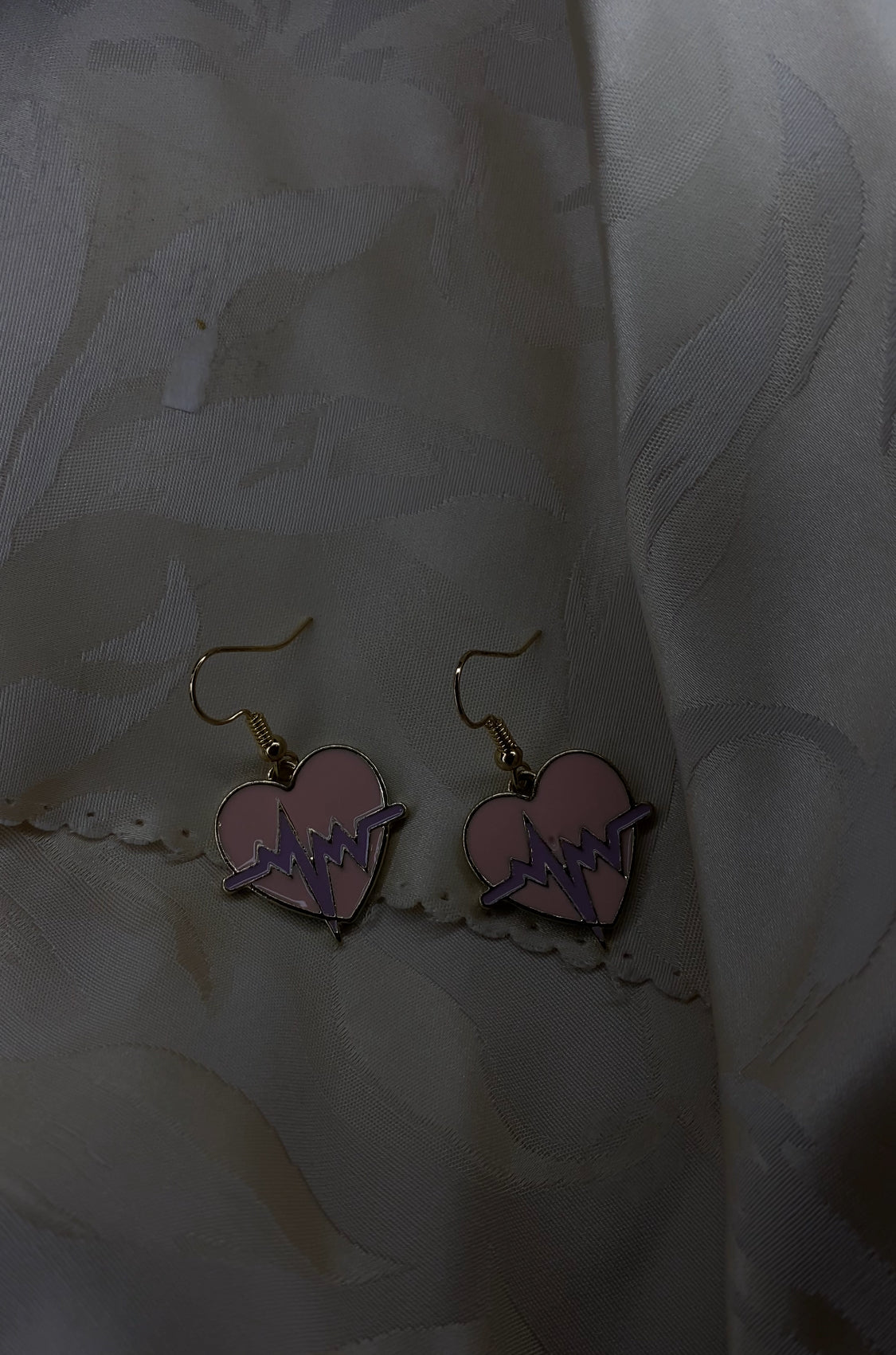 PINK HEART EARRINGS