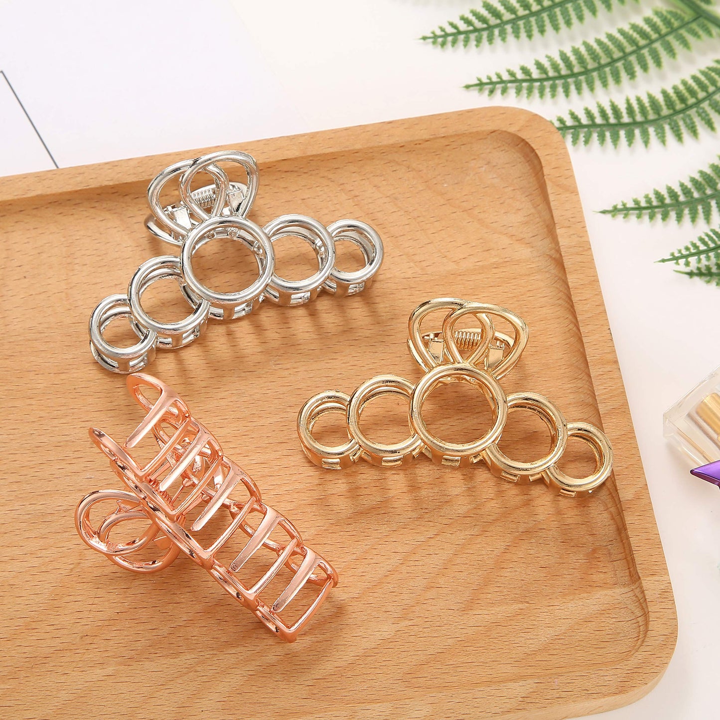 METAL RING HAIR CLAW