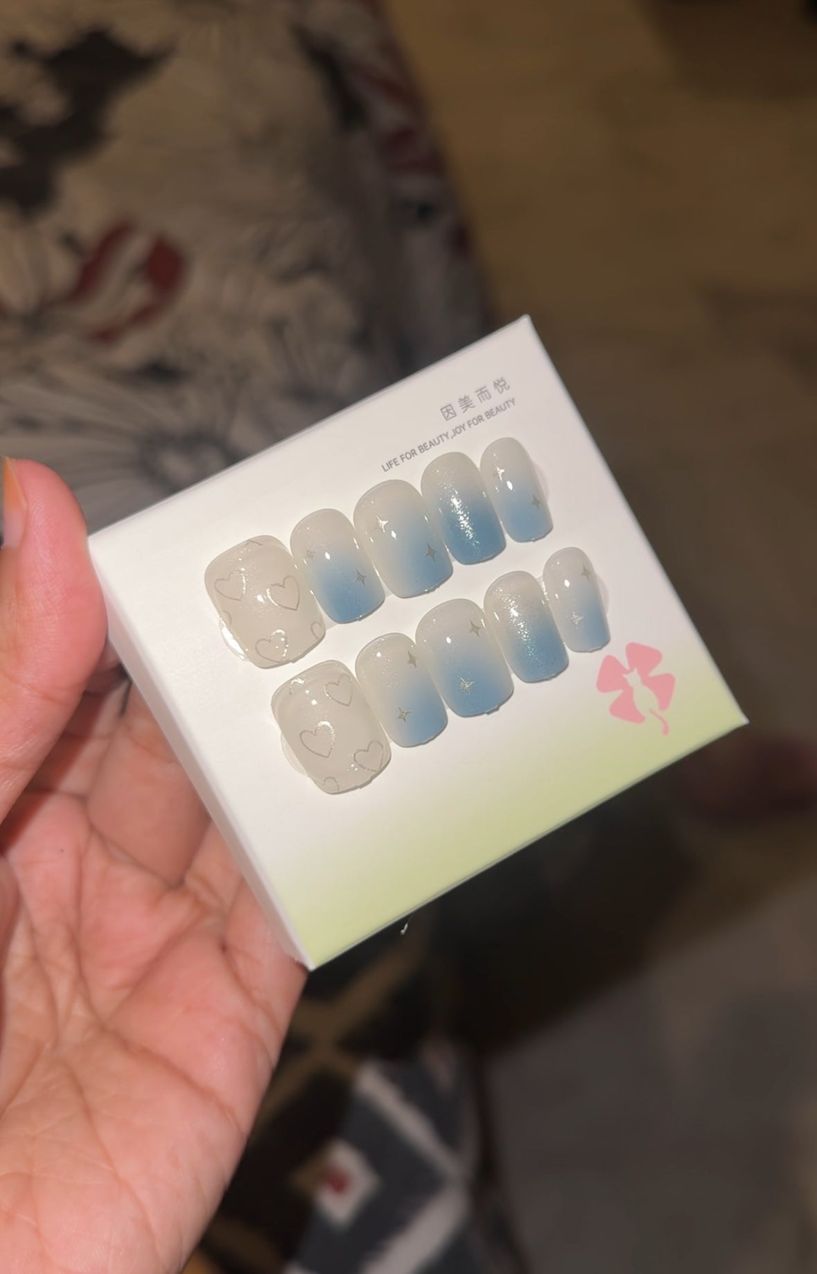 B181 HIGH QUALITY ACRYLIC NAIL SET (24 PIECES)