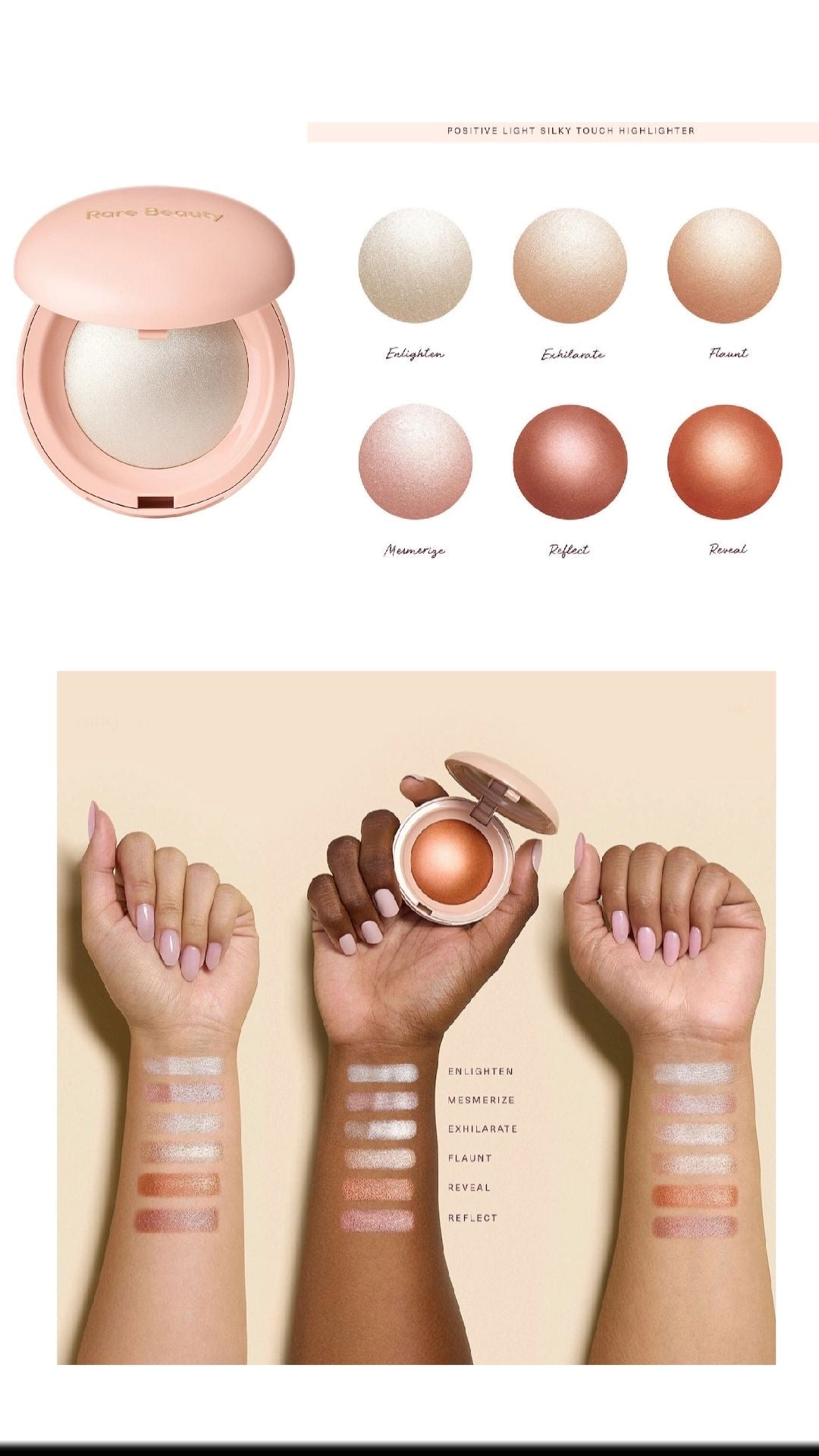 RARE BEAUTY POSITIVE LIGHT ENLIMUNEUR TOUCHER SOYEUX