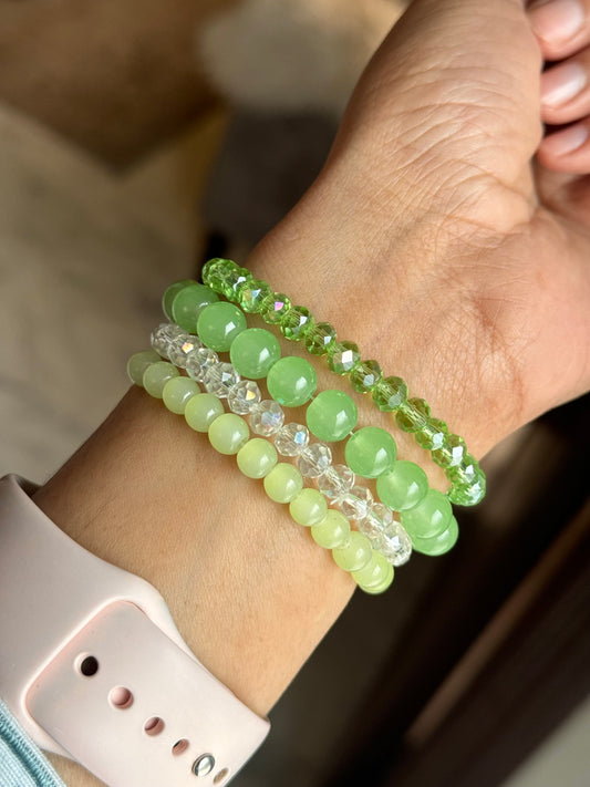 GREEN BRACELET SET