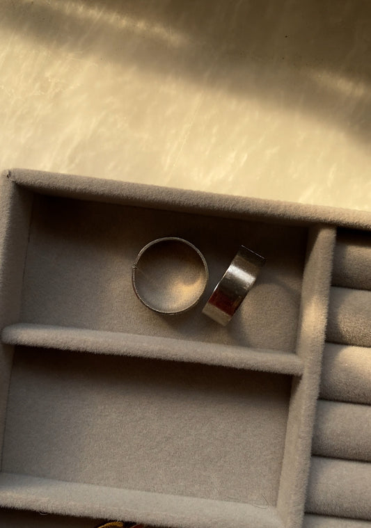 E136 SILVER PLAIN RING