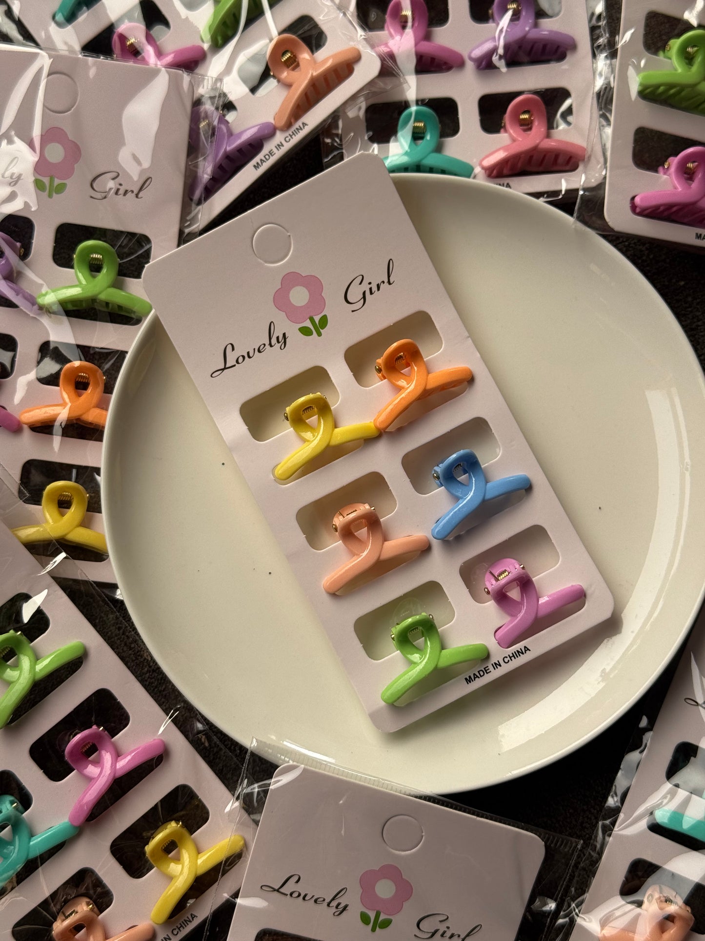 B116 TWISTED MINI HAIR CLAW SET