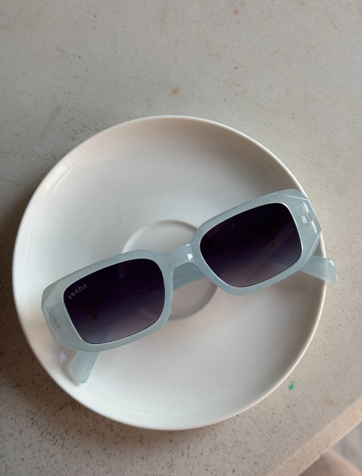 BABY BLUE PRADA SUNGLASSES / SHADES
