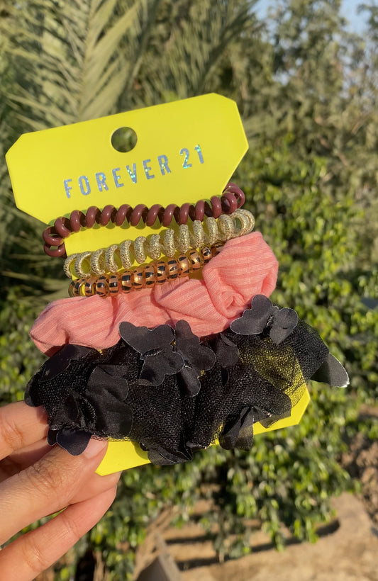 A346 FOREVER 21 SCRUNCHIE SET