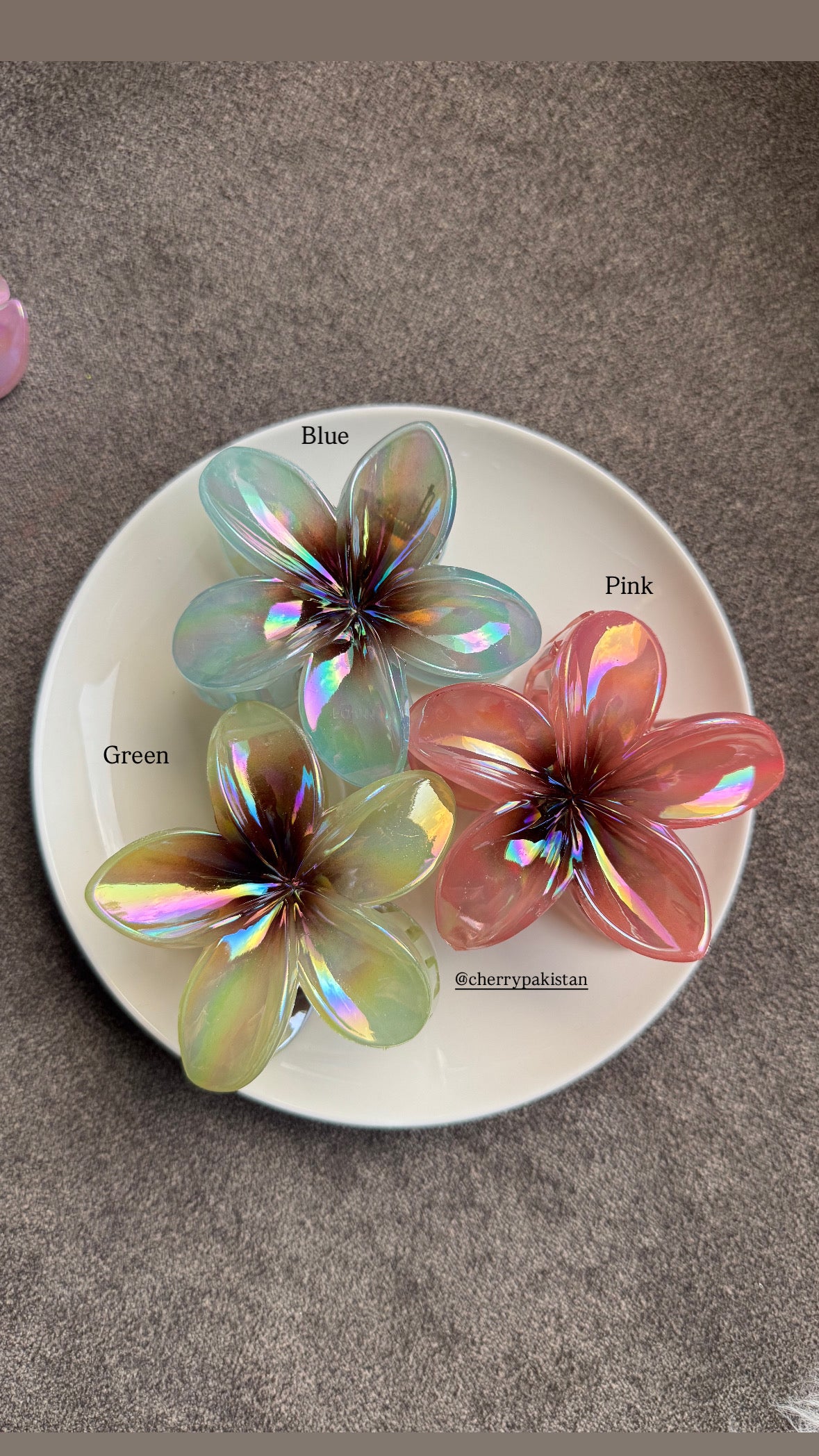 A157 FLORAL HAIR CLAWS