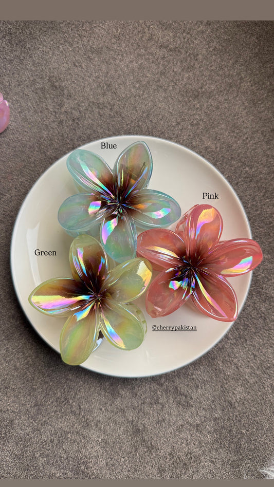 A157 FLORAL HAIR CLAWS