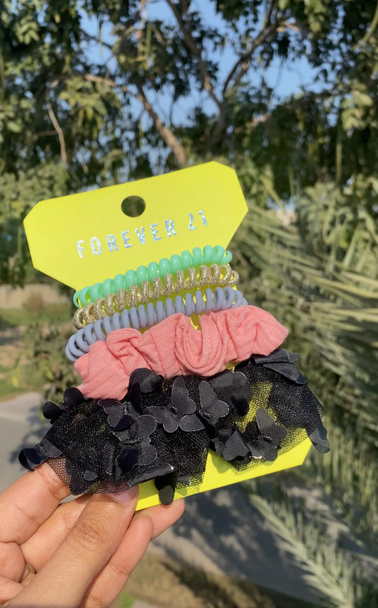 A352 FOREVER 21 SCRUNCHIE SET