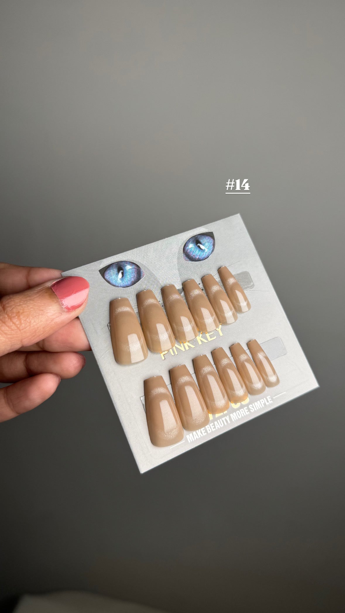 LONG SQUARE GLITTER SHINY NAIL SET