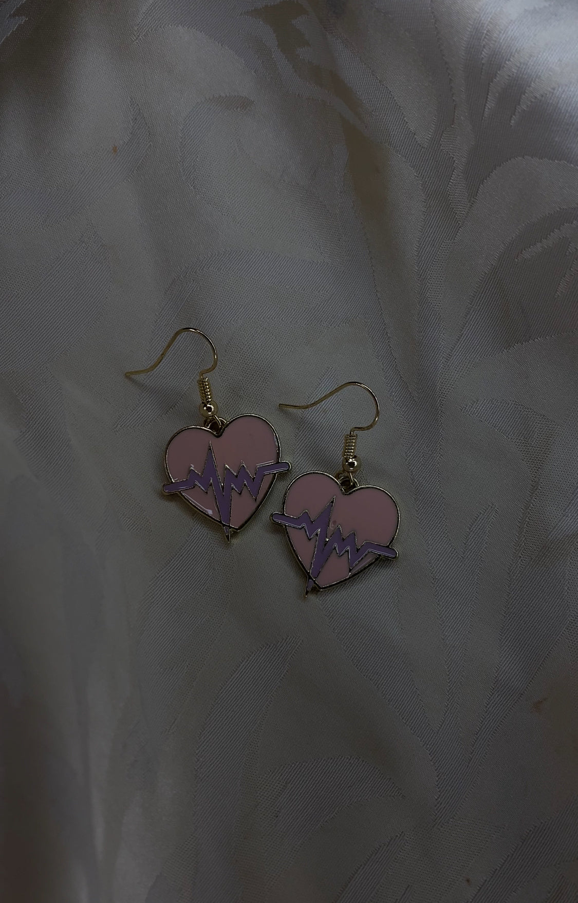 PINK HEART EARRINGS