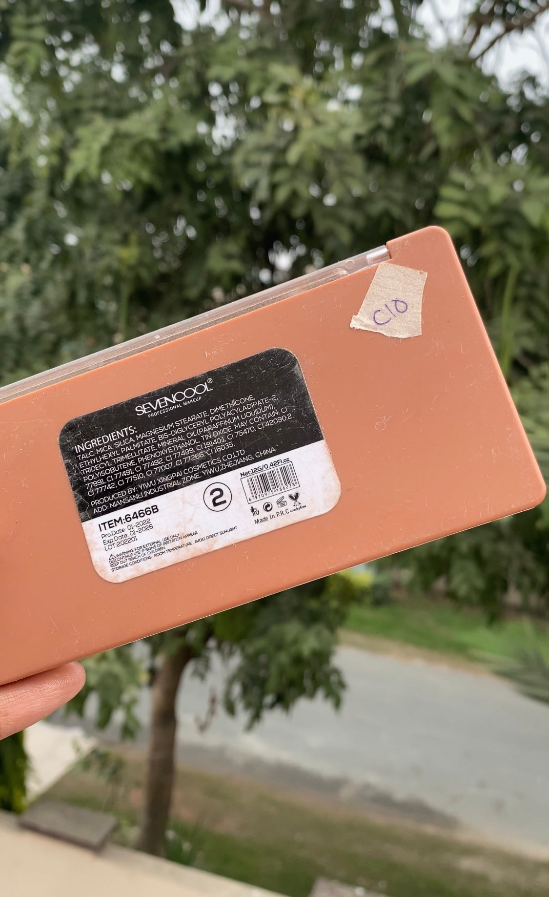 C10 SEVENCOOL SHIMMER EYESHADOW PALETTE